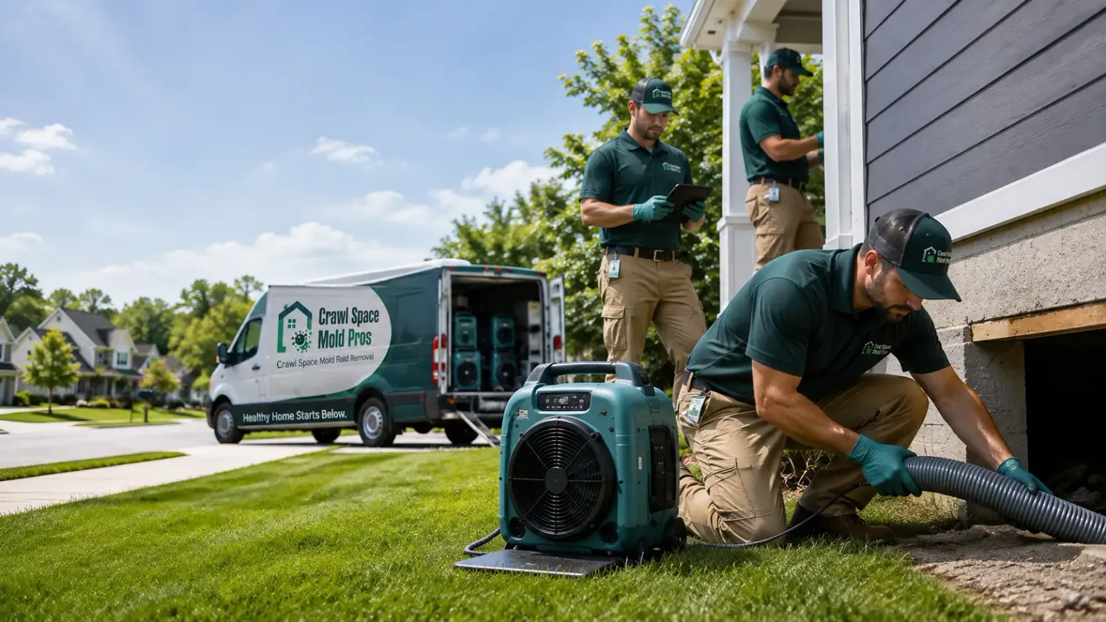 Crawl Space Mold Removal in Covert, MI